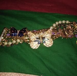 NWT Authentic Betsey Johnson Butterfly Bracelet